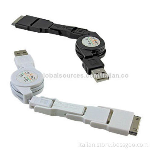 3-in-1 Retractable USB Data Cables, OEM and ODM Orders WelcomedNew